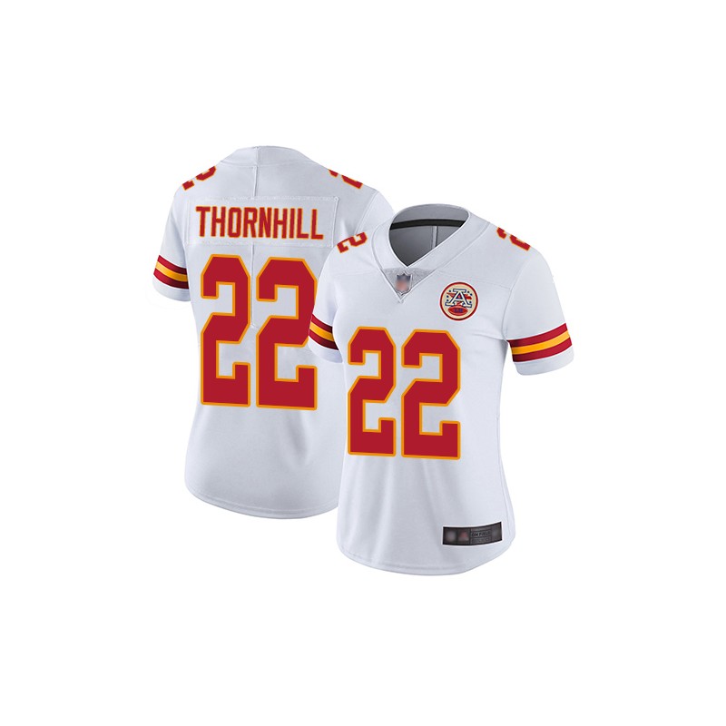 Nike Kansas City Chiefs No22 Juan Thornhill White Women's Super Bowl LV Bound Stitched NFL Vapor Untouchable Limited Jersey